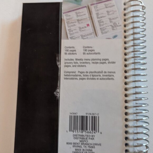 NWT Menu Keepsake Planner 'Best Memories' Undated Recollections Michaels Recipe - Picture 5 of 6